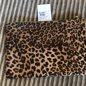 Ferragamo Animal Print Zipper Pouch